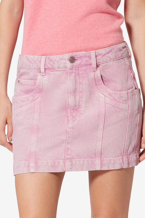 Juana Short Faded Denim Skirt Juana Short Faded Denim Skirt