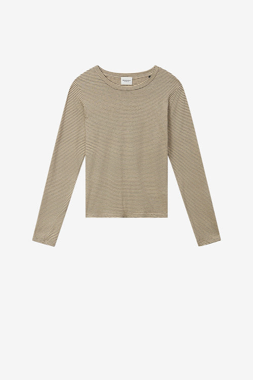 Kaaron Striped Cotton and Linen T-Shirt Kaaron Striped Cotton and Linen T-Shirt