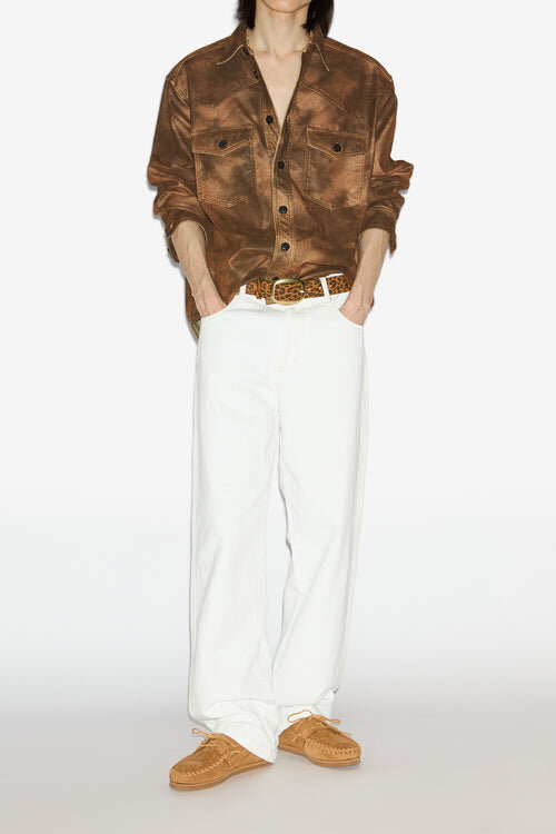 Kadrian Faux Leather Shirt Kadrian Faux Leather Shirt