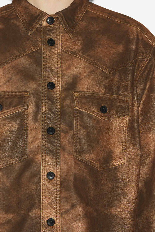 Kadrian Faux Leather Shirt Kadrian Faux Leather Shirt