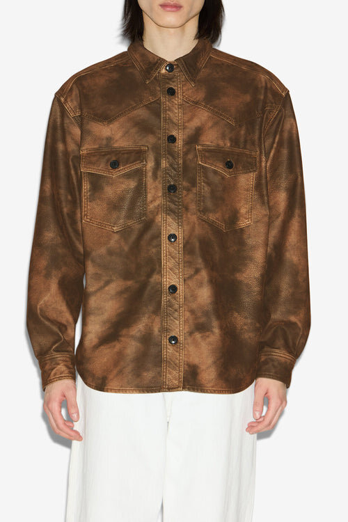 Kadrian Faux Leather Shirt Kadrian Faux Leather Shirt