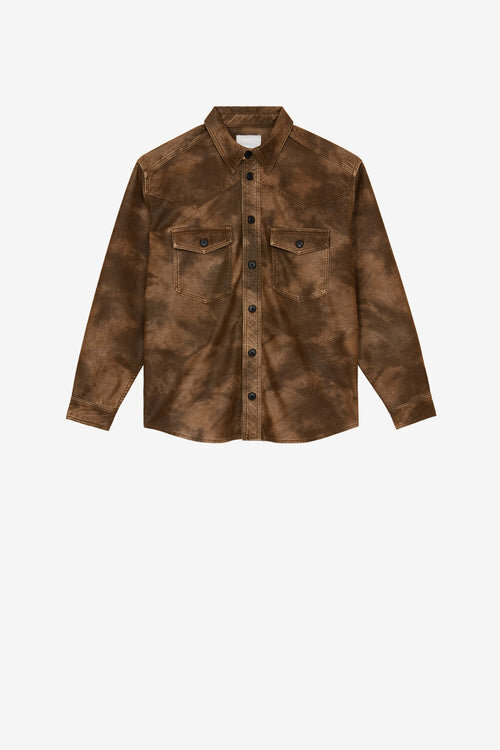 Kadrian Faux Leather Shirt Kadrian Faux Leather Shirt