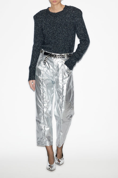 Kalo Sweater in Plain-Colored Fluffy Knit Kalo Sweater in Plain-Colored Fluffy Knit