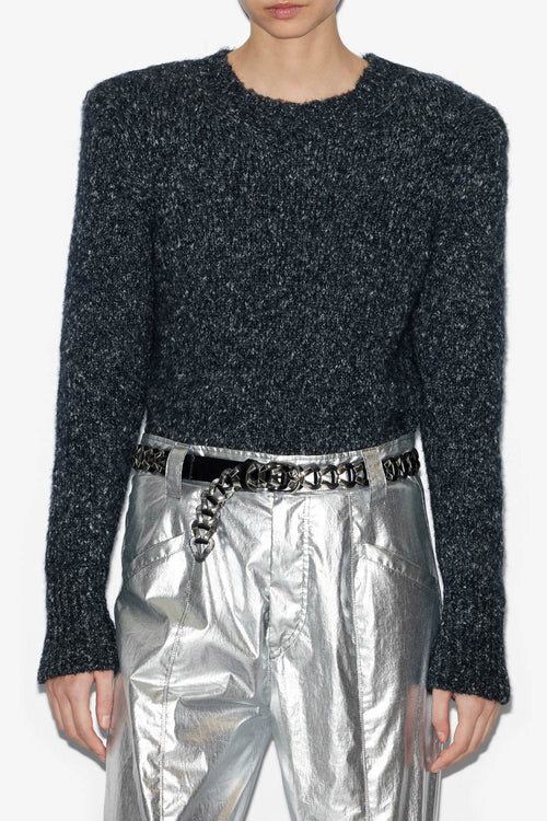 Kalo Sweater in Plain-Colored Fluffy Knit Kalo Sweater in Plain-Colored Fluffy Knit