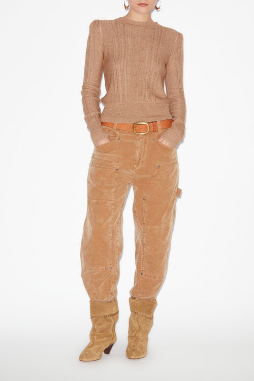 Kalyn Fitted Cotton and Wool Sweater Kalyn Fitted Cotton and Wool Sweater