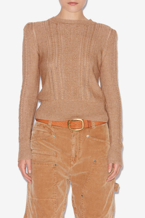 Kalyn Fitted Cotton and Wool Sweater Kalyn Fitted Cotton and Wool Sweater