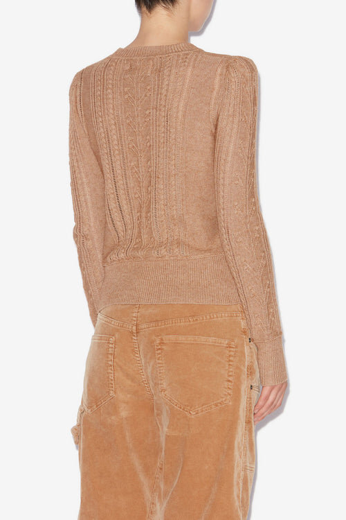 Kalyn Fitted Cotton and Wool Sweater Kalyn Fitted Cotton and Wool Sweater