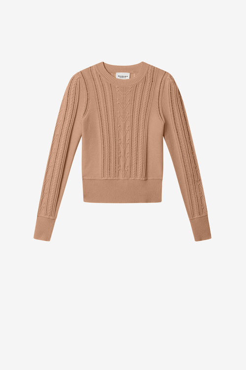 Kalyn Fitted Cotton and Wool Sweater Kalyn Fitted Cotton and Wool Sweater