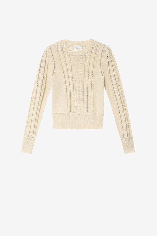 Kalyn Openwork Cotton Blend Sweater Kalyn Openwork Cotton Blend Sweater