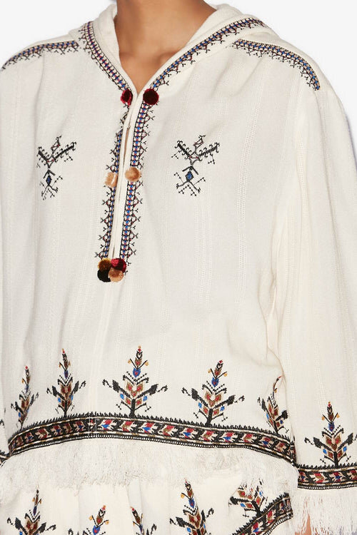 Kameya Embroidered Gauze Top Kameya Embroidered Gauze Top