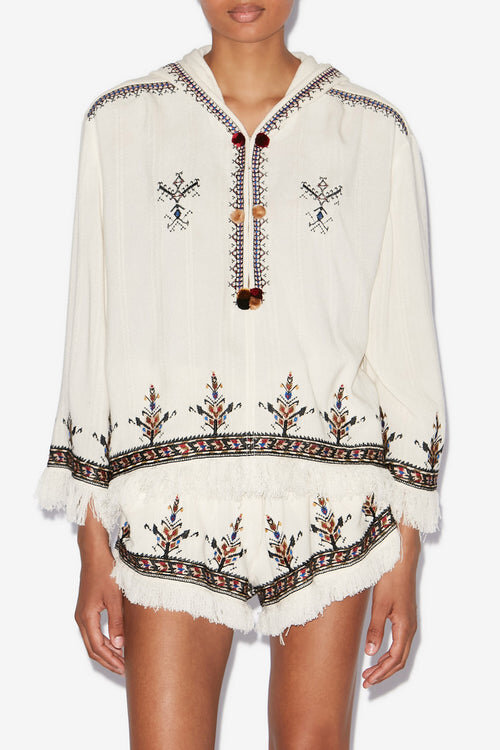 Kameya Embroidered Gauze Top Kameya Embroidered Gauze Top