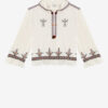Kameya Embroidered Gauze Top Kameya Embroidered Gauze Top