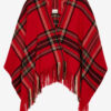 Kamilo Plaid Print Poncho Kamilo Plaid Print Poncho