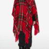 Kamilo Plaid Print Poncho Kamilo Plaid Print Poncho