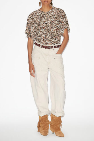 Karlita Printed Silk Top