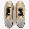 Kaycee Low-Top Metallic Leather Sneakers