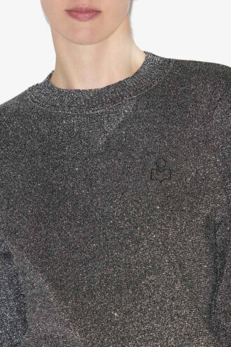 Kelaya Lurex Knit Sweater with Logo Kelaya Lurex Knit Sweater with Logo