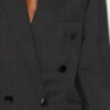 Klero Double-Breasted Blazer Jacket with Lapel Collar
