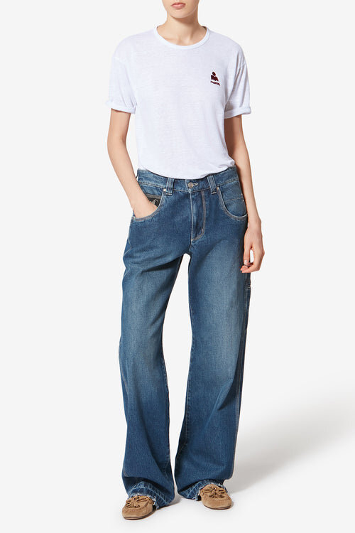 Koldia Linen T-Shirt with Logo Koldia Linen T-Shirt with Logo