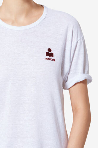 Koldia Linen T-Shirt with Logo