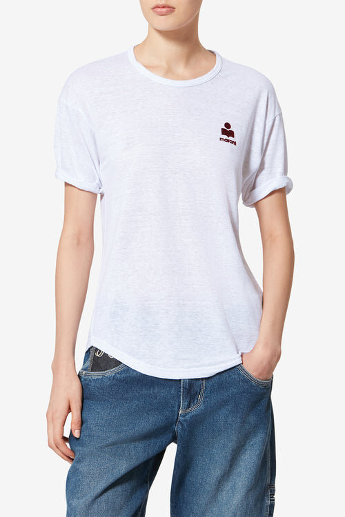 Koldia Linen T-Shirt with Logo Koldia Linen T-Shirt with Logo