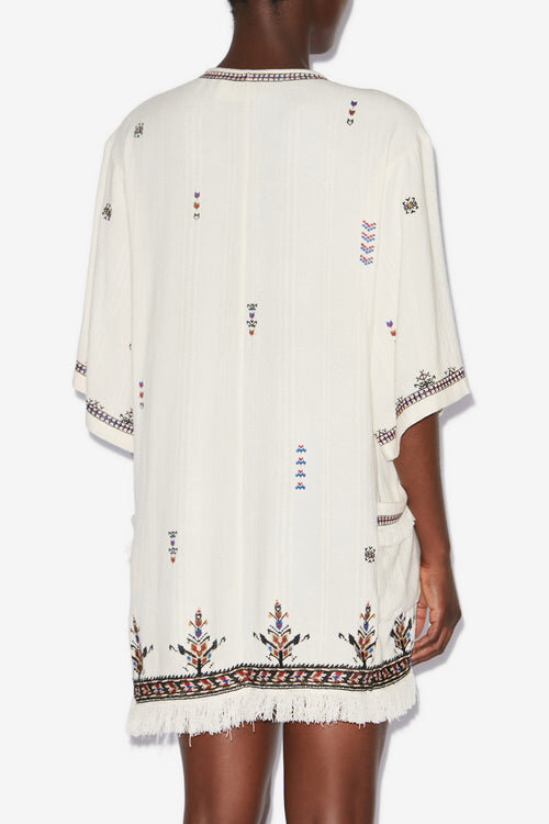 Kressy Short Embroidered Gauze Dress Kressy Short Embroidered Gauze Dress
