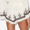 Kriss Embroidered Gauze Shorts