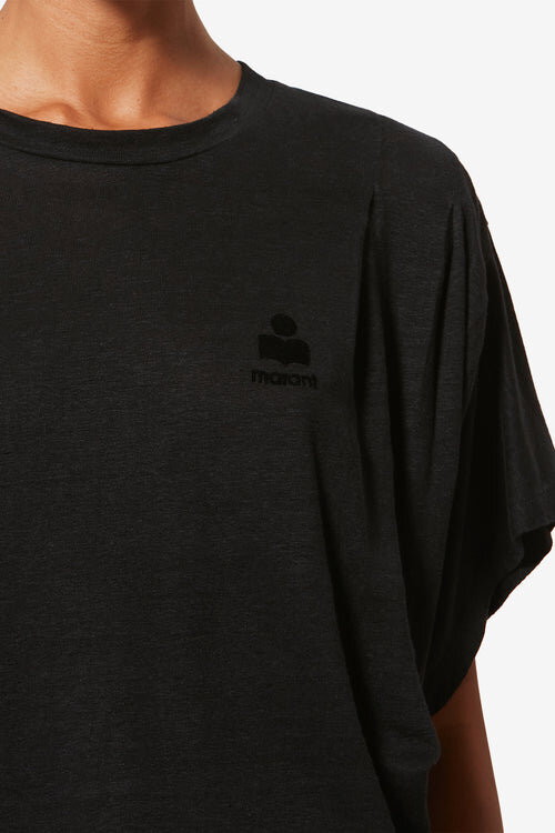 Kyanzae Linen T-Shirt with Logo Kyanzae Linen T-Shirt with Logo
