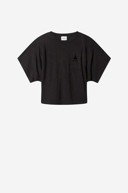 Kyanzae Linen T-Shirt with Logo Kyanzae Linen T-Shirt with Logo