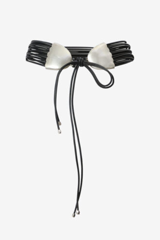 Lambskin Leather Tie Belt