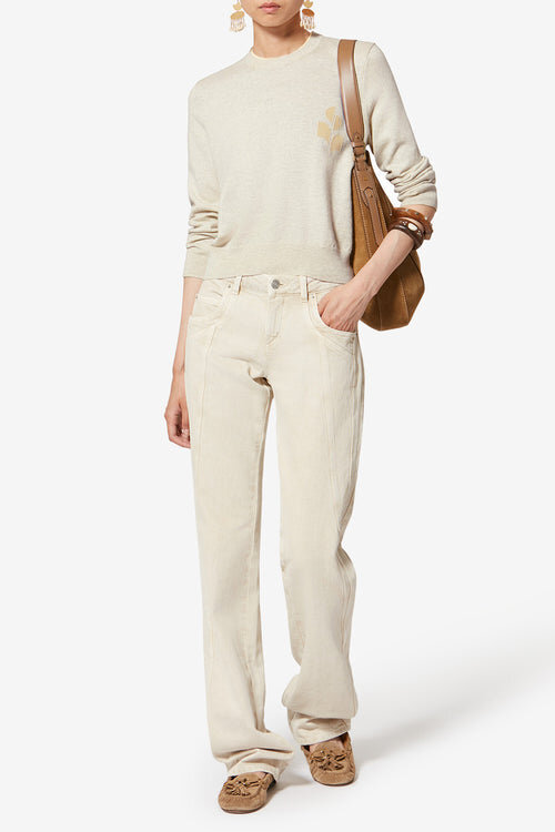 Lanta Two-Toned Cotton and Wool Sweater Lanta Two-Toned Cotton and Wool Sweater