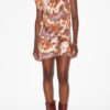 Leany Asymmetrical Jersey Watercolor Print T-Shirt Dress Leany Asymmetrical Jersey Watercolor Print T-Shirt Dress