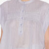 Leaza Pleated Cotton Voile Top