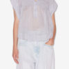 Leaza Pleated Cotton Voile Top