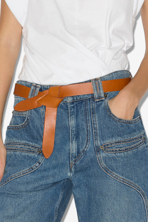 Lecce Tie-Up Leather Belt Lecce Tie-Up Leather Belt