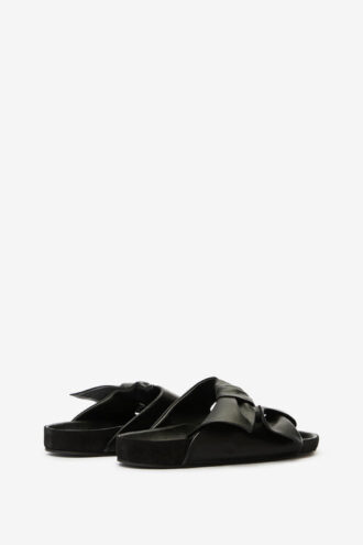 Lennyo Bow Leather Sandals