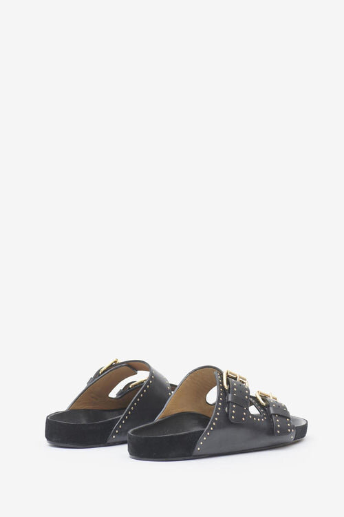 Lennyo Open-Toed Leather Sandals Lennyo Open-Toed Leather Sandals