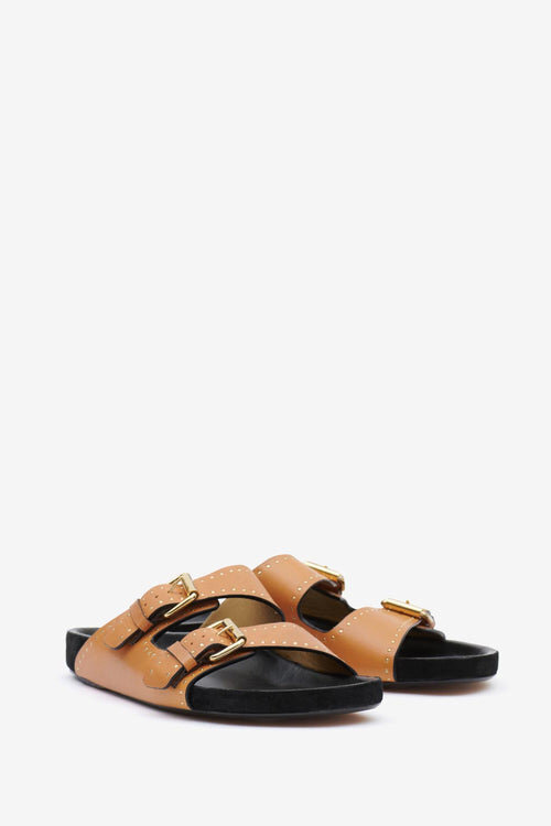 Lennyo Open-Toed Leather Sandals Lennyo Open-Toed Leather Sandals