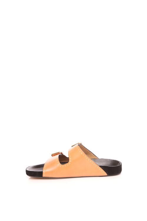 Lennyo Open-Toed Leather Sandals Lennyo Open-Toed Leather Sandals