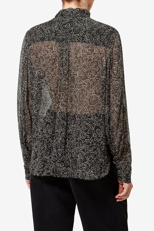 Leona Printed Muslin Blouse Leona Printed Muslin Blouse