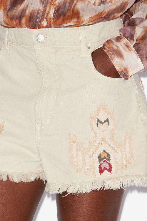 Lesia Short Embroidered Denim Shorts Lesia Short Embroidered Denim Shorts