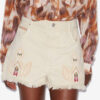 Lesia Short Embroidered Denim Shorts Lesia Short Embroidered Denim Shorts
