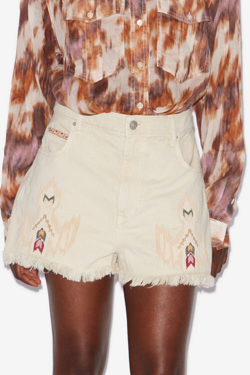 Lesia Short Embroidered Denim Shorts Lesia Short Embroidered Denim Shorts