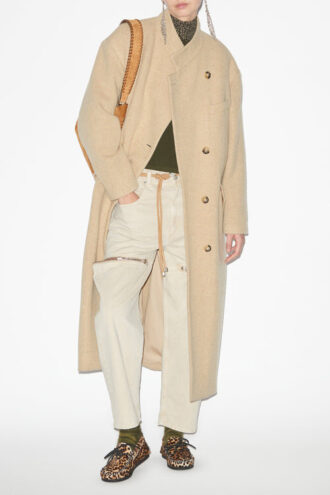 Lewina Long Wool Blend Coat