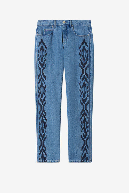 Lewys 5-Pocket Embroidered Denim Jeans Lewys 5-Pocket Embroidered Denim Jeans