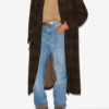 Lexana Long Checkered Wool Coat