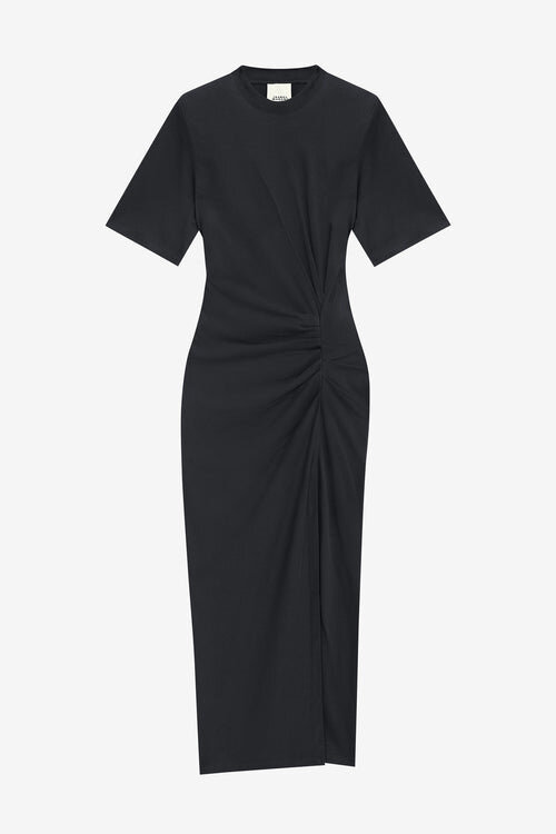 Lexia Plain-Colored Cotton Midi T-Shirt Dress Lexia Plain-Colored Cotton Midi T-Shirt Dress