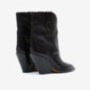 Leyane High-Heeled Leather Cowboy Boots Leyane High-Heeled Leather Cowboy Boots