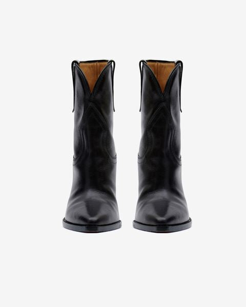 Leyane High-Heeled Leather Cowboy Boots Leyane High-Heeled Leather Cowboy Boots