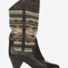 Lijita Leather and Jacquard Cowboy Boots
